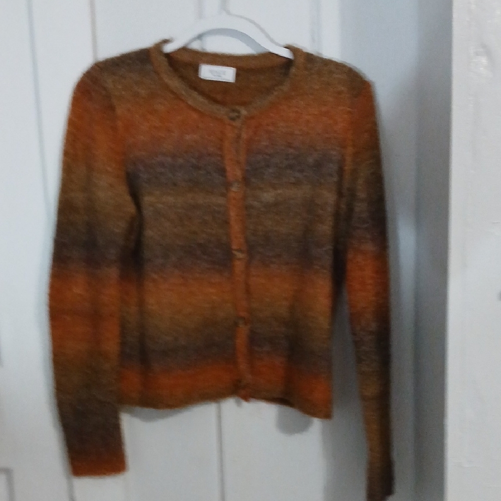 Sage (The Label) Womens Size Medoum Rust/brown Fuzzy Cardigan